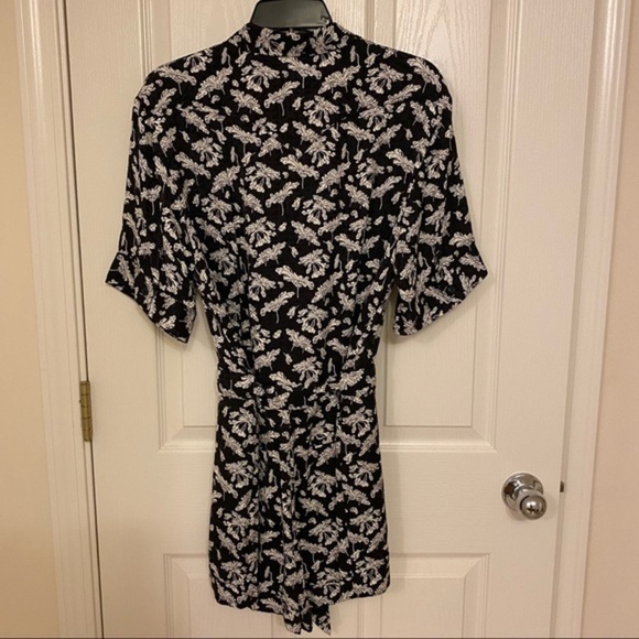 rag & bone Black Floral Romper Size 6 - Picture 8 of 13